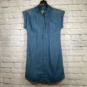 J Crew Lightweight Chambray Shirt Dress    Size XS